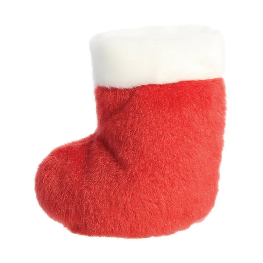 Holly Stocking Palm Plush