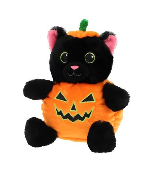 Cat in Pumpkin Outfit