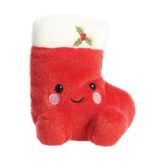 Holly Stocking Palm Plush